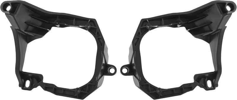 ALMULOO Pair Fog Light Bezel Bracket Trim Compatible with 2015-2017 Ford Mustang EcoBoost/EcoBoost Premium/GT/GT Premium/V6/2015 Mustang GT 50 Years Limited Edition Replacement for FO2603107 FO2602107 - Image 3